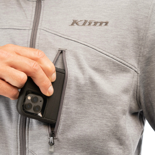Geaca Snowmobil Klim Mid Layer Echo Wool Fleece Black-4