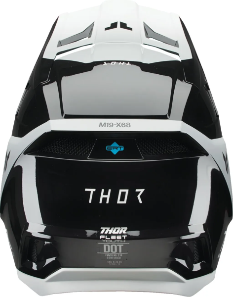 THOR Youth Fleet Storm Helmet White, Black -3