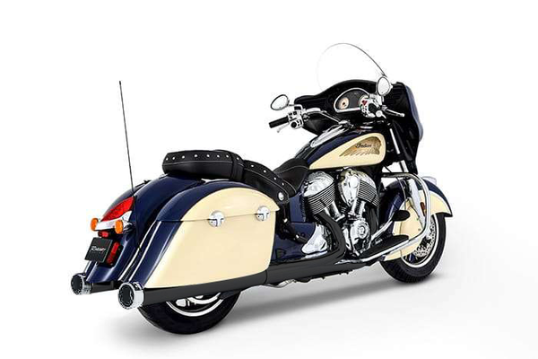 Muffler Slip-on 4(r) Duals For Indian Chief Vintage, Dark Horse Chrome, 1, nordicamoto.ro