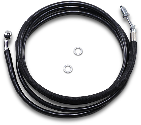 Stainless Steel Hydraulic Clutch Line Black +203 mm (8''), 1, nordicamoto.ro