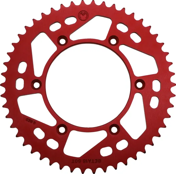 MOOSE RACING Rear Aluminum Sprocket Red 