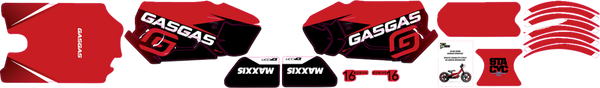 Stacyc Stability 16(r) Cycle Brushless Graphic Kit Red, 1, nordicamoto.ro