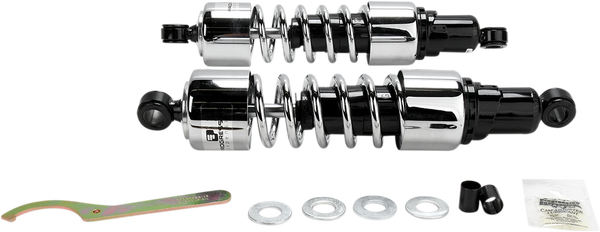 412 Series Cruiser Shocks Black, Chrome, 1, nordicamoto.ro