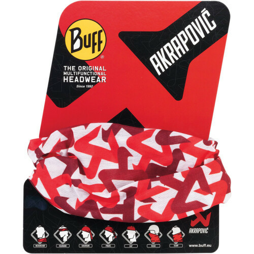 Bandana Akrapovic Original Buff White/Red