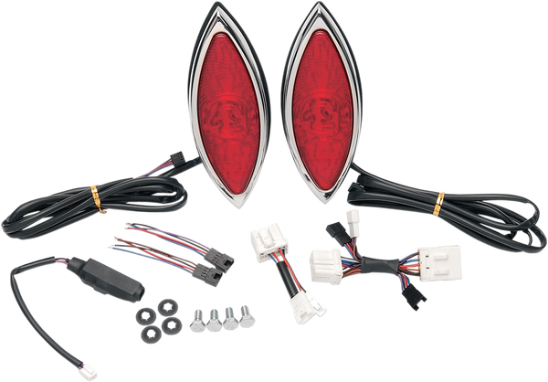 Led Cat-eye Lights Chrome, 2, nordicamoto.ro