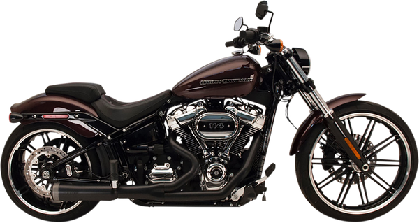Fatshot 2-into-1 Softail Exhaust Black, 1, nordicamoto.ro