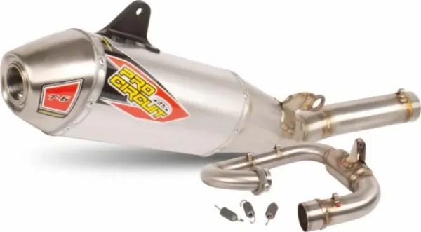 T-6 Stainless Steel Exhaust System Brushed, 1, nordicamoto.ro