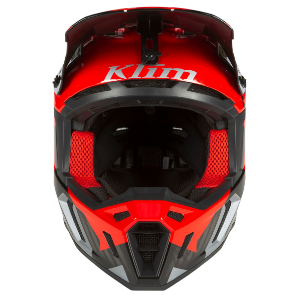 Casca Snowmobil Klim F5 ECE Amp Fiery Red - Metallic Silver-25