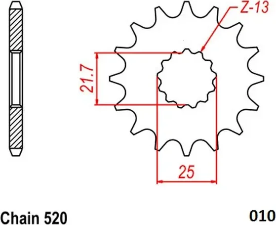 Steel Ultralight Front Sprocket Natural -1