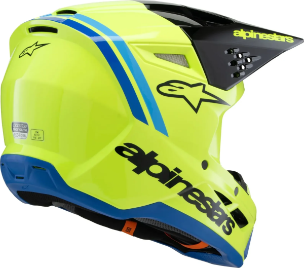Casca Copii Alpinestars S-Mm3 Radium Black/Blue/Yellow-0