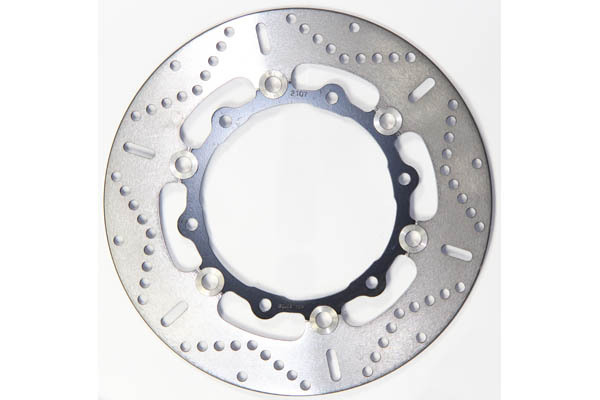 Round Pro-lite Brake Rotor Black, Silver, Stainless Steel, 1, nordicamoto.ro