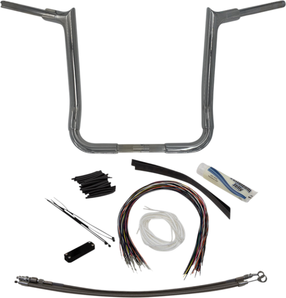 1-1/2(r) Ez Install Pointed Top Handlebar Kit Silver, 1, nordicamoto.ro