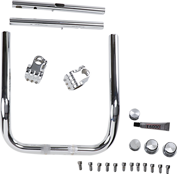 Pullback Klip Hanger Handlebar Silver, 1, nordicamoto.ro