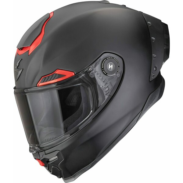 Casca integrala sport SCORPION EXO-RACE AIR SOLID S Negru mat perlat Alb S, 71, nordicamoto.ro