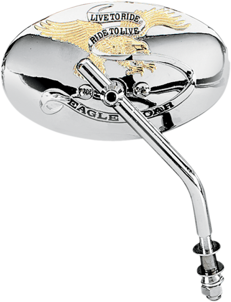 Live To Ride Custom Mirrors Gold, Chrome, 1, nordicamoto.ro