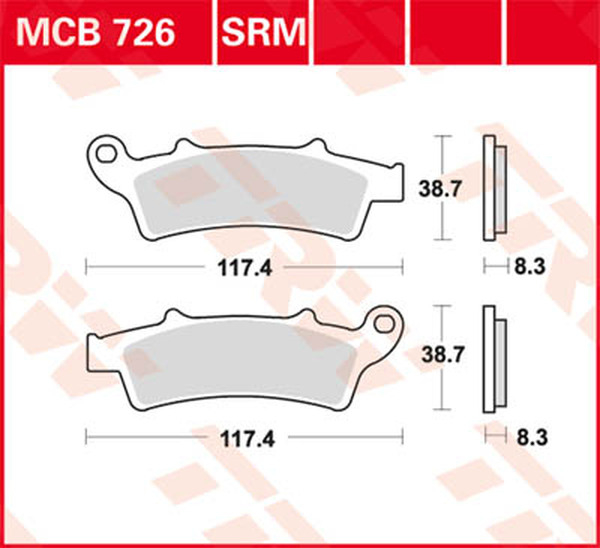 Plăcuțe de frână sinterizate pentru scutere din seria Srm, 1, nordicamoto.ro