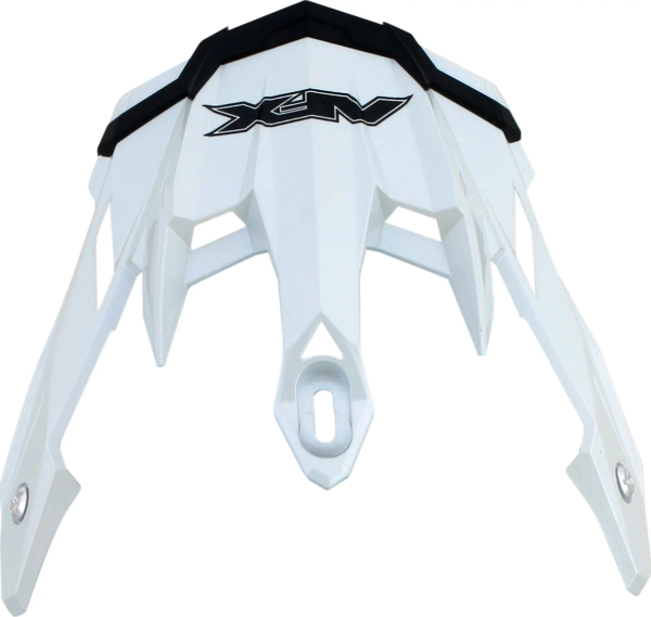 Fx-41ds Solid Visor Peak Pearl White White ONE SIZE, 1, nordicamoto.ro