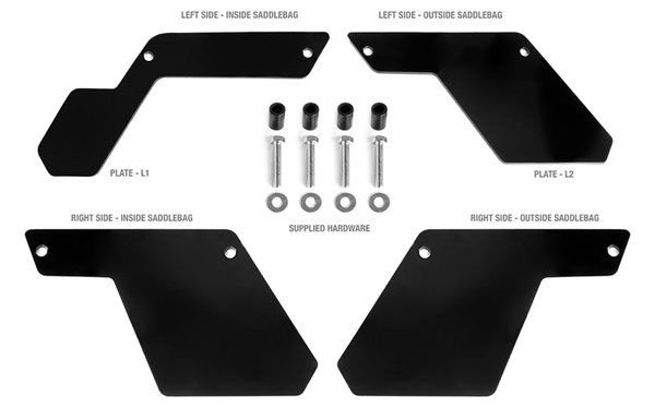 Dxt Rigid Mount Bag Bracket Black, 2, nordicamoto.ro