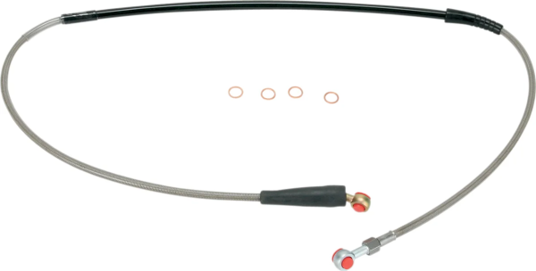 MOOSE RACING Conductă de frână împletită din oțel inoxidabil, argintie, 1, nordicamoto.ro