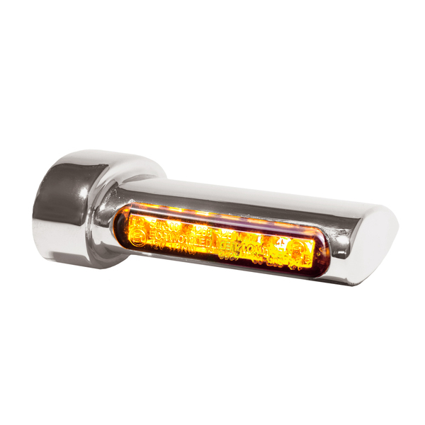 Winglets Led Turn Signals Natural, Chrome, 1, nordicamoto.ro