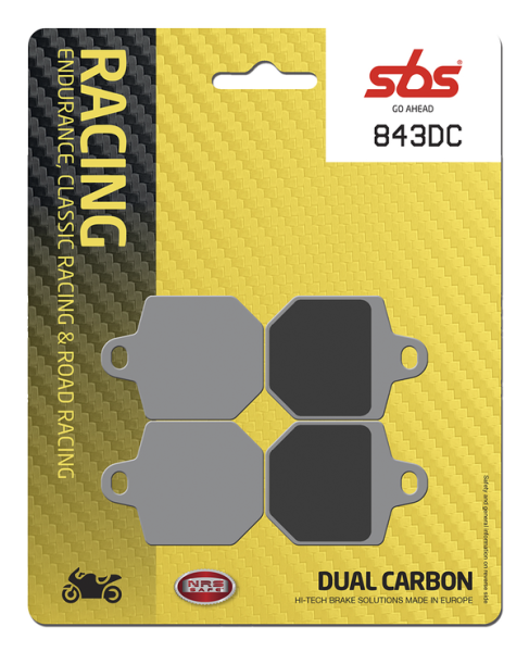 Dc Racing Dual Carbon Brake Pads, 1, nordicamoto.ro