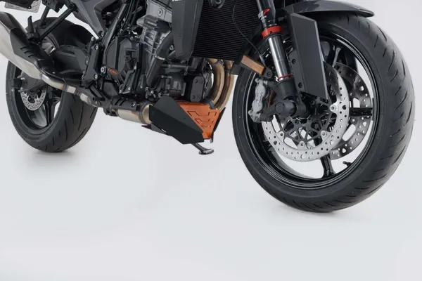 Front Spoiler Black, Orange -2