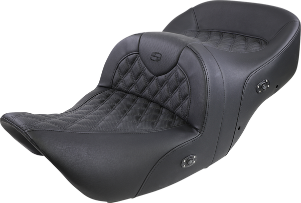 Roadsofa Lattice Stitch Heated Seat Black, 1, nordicamoto.ro