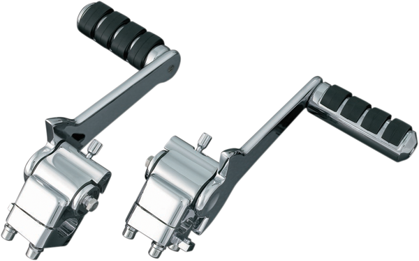 Adjustable Passenger Pegs And Mount Black, Chrome, 2, nordicamoto.ro