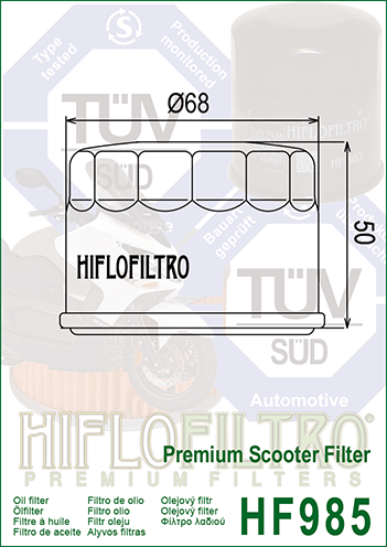 Filtru ulei YAMAHA XP500 TMAX Hiflofiltro HF985-0