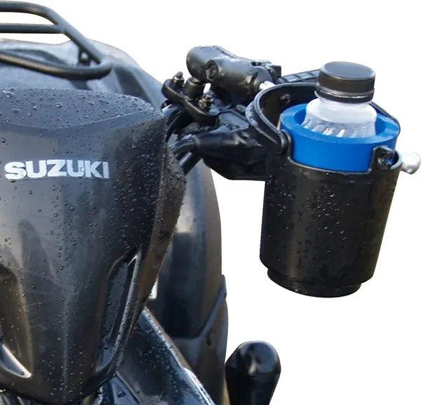Ram Handlebar Rail Mount With U-bolt Base, Level Cup Drink Holder And Koozie Black -0