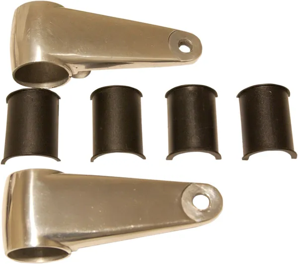 Cast Aluminum Headlamp Mounting Brackets Aluminum, Polished-0