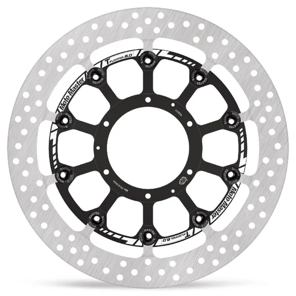 Halo Series Floating Rotor Black, Silver, Stainless Steel-1