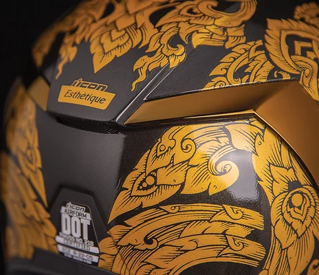 Airform EsthÃ©tique Helmet Gold  2XL, 3, nordicamoto.ro