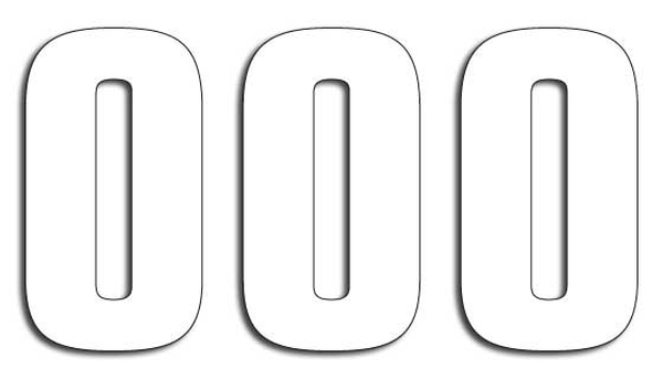 Two Series Numbers White, 3, nordicamoto.ro