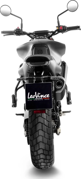 Tobă de eșapament LeoVince LV-14 Black Edition Slip-On pentru Husqvarna Svartpilen 801, 5, nordicamoto.ro