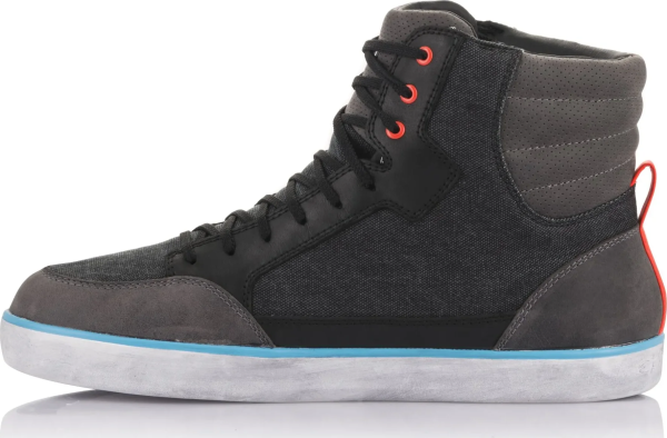 Cizme Alpinestars Primer J-6 Waterproof Canvas Black Anthrcite Light Blue-5