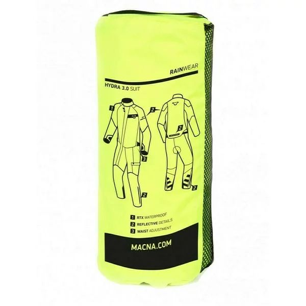 Combinezon de ploaie MACNA HYDRA 3.0 M Galben fluo/Negru, 5, nordicamoto.ro