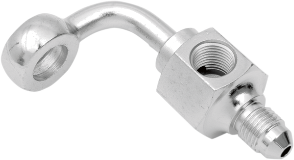 Chrome Steel Banjo Fitting Chrome, 1, nordicamoto.ro