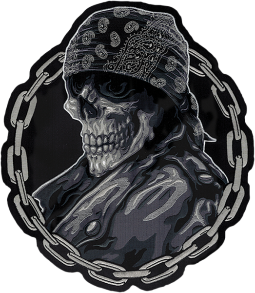 Biker From Hell Patch Black, Gray, 2, nordicamoto.ro