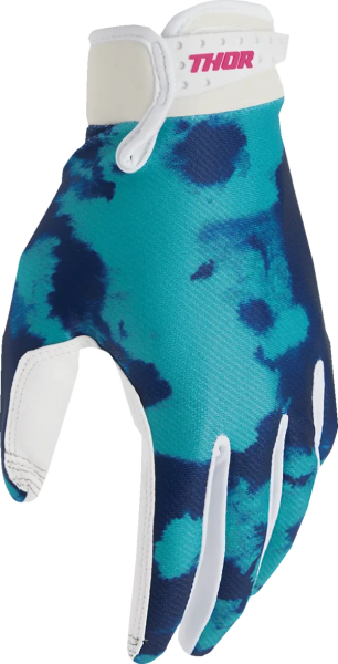 Youth Launchmode Bleach Gloves Blue, Green, White -1