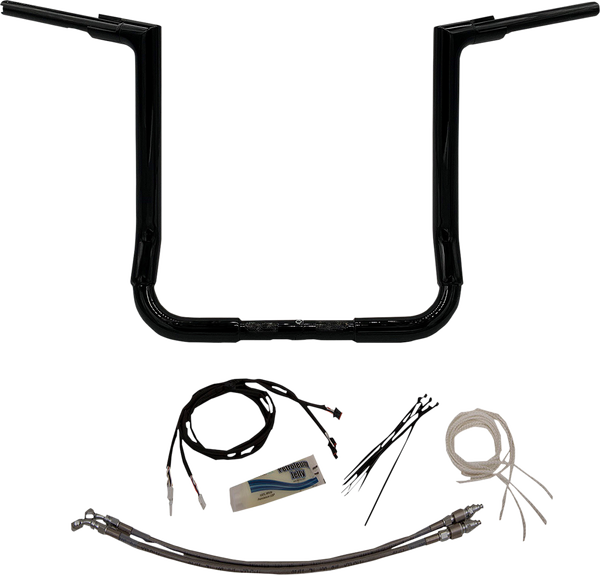 1-1/2(r) Ez Install Flat Top Handlebar Kit Black, 1, nordicamoto.ro