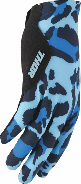 Sportmode Cheetah Gloves Blue, Black -1