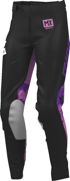 Womens Launchmode Bleach Pants Purple, Black -6