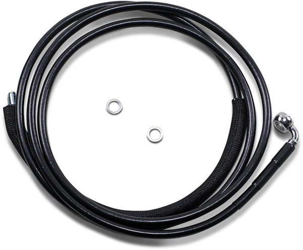 Stainless Steel Hydraulic Clutch Line Vinyl-coat Black +305 mm (12''), 1, nordicamoto.ro