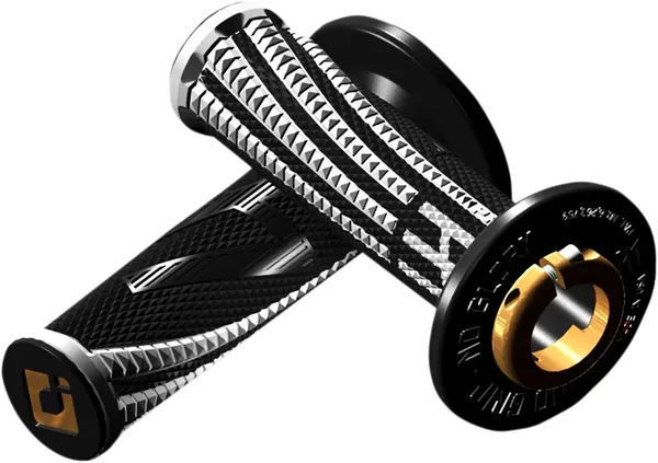Emig Pro V2 Lock-on Grips Black, White-0