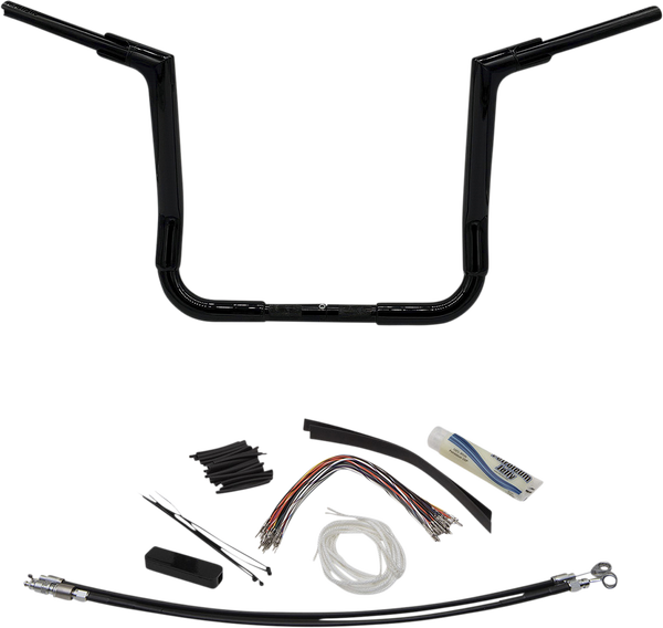 1-1/2(r) Ez Install Flat Top Handlebar Kit Black, 1, nordicamoto.ro