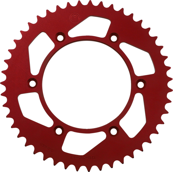 MOOSE RACING Rear Aluminum Sprocket Red, 4, nordicamoto.ro