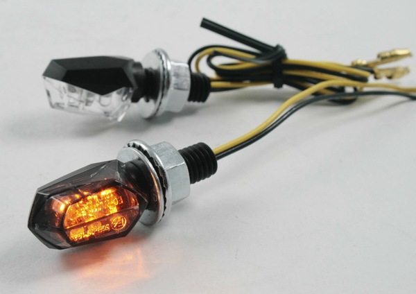 Universal E-marked Rear Led Indicator Lights Black, 1, nordicamoto.ro