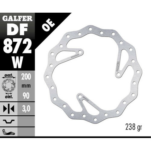 Disc frana fata Husqvarna 65 CR Galfer Fixed