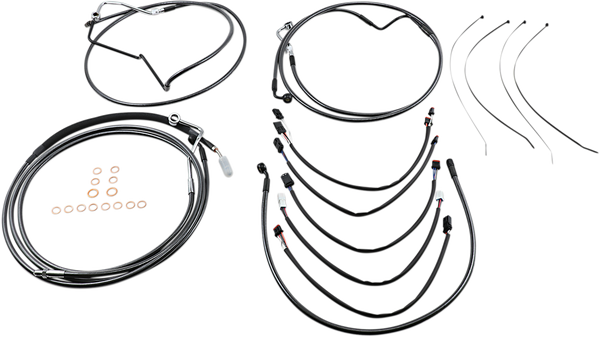 Black Pearl Designer Handlebar Installation Kit Black, 1, nordicamoto.ro